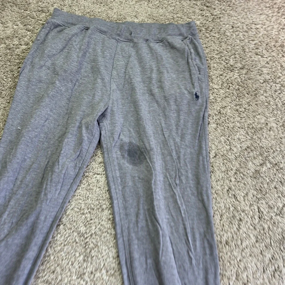 Polo Ralph Lauren Jogger Sweatpants Mens XL Gray Embroidered Pony Lounge Pants